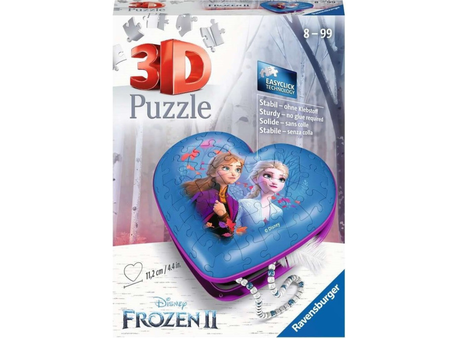 RAVENSBURGER 3D puzzle Srdce Ľadové kráľovstvo 2, 54 dielikov