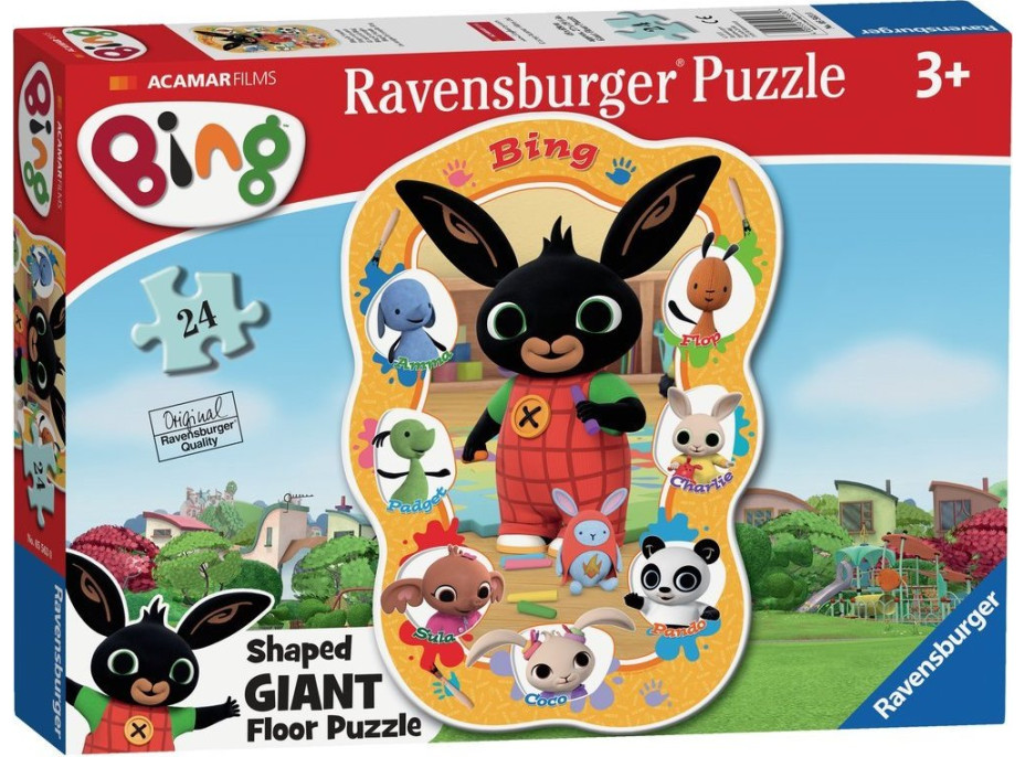 RAVENSBURGER Obrovské podlahové puzzle Bing 24 dielikov