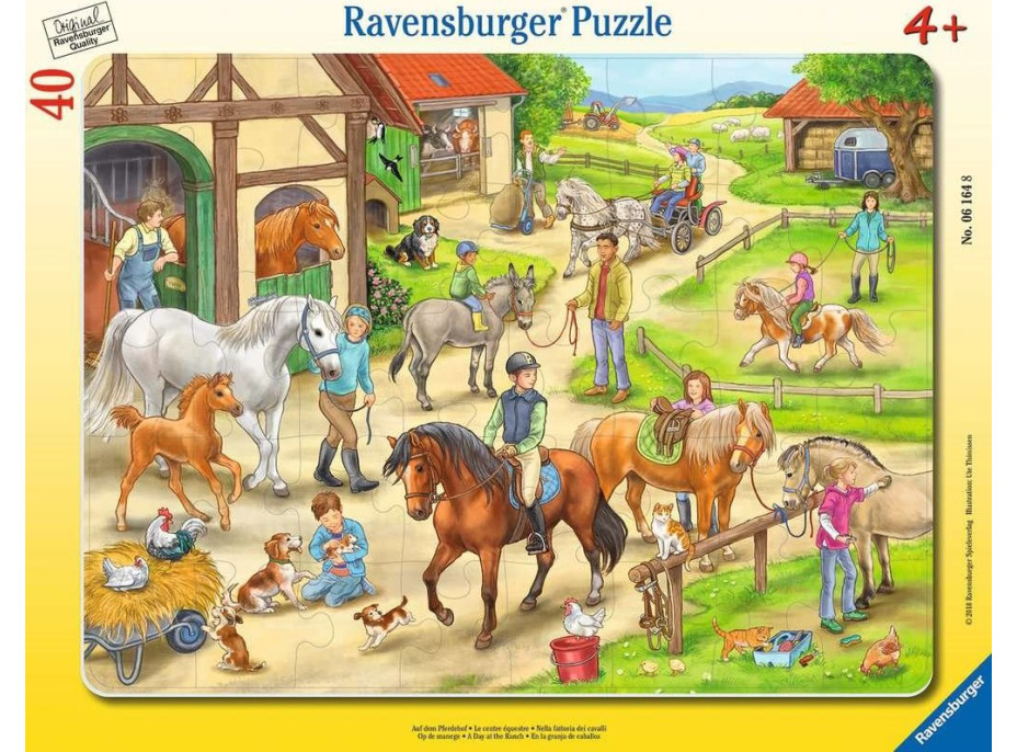 RAVENSBURGER Puzzle Deň na ranči 40 dielikov