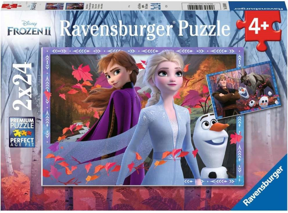 RAVENSBURGER Puzzle Ľadové kráľovstvo 2, 2x24 dielikov