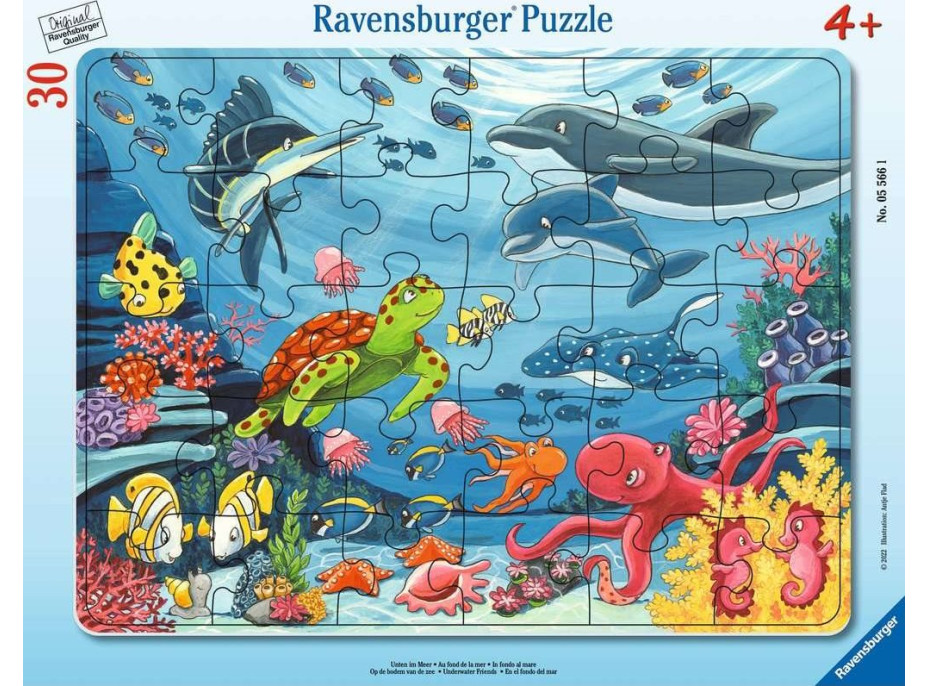 RAVENSBURGER Puzzle Na dne mora 30 dielikov