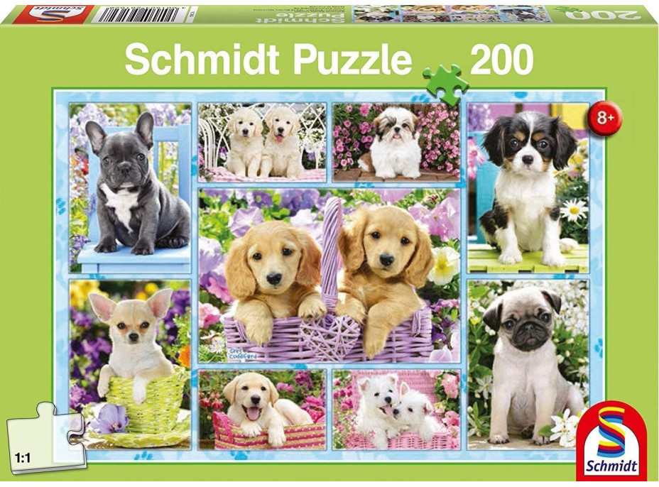 SCHMIDT Puzzle Šteniatka 200 dielikov