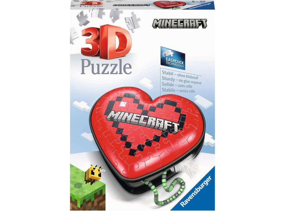 RAVENSBURGER 3D puzzle Srdce Minecraft 54 dielikov
