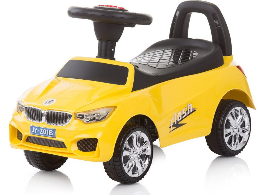 CHIPOLINO Odrážadlo Auto s melódiami Flash Yellow