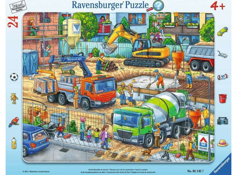 RAVENSBURGER Puzzle Na stavenisku 24 dielikov