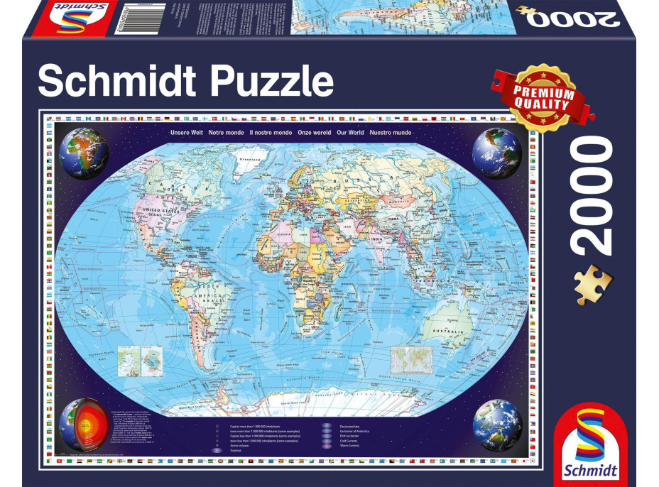 SCHMIDT Puzzle Náš svet 2000 dielikov