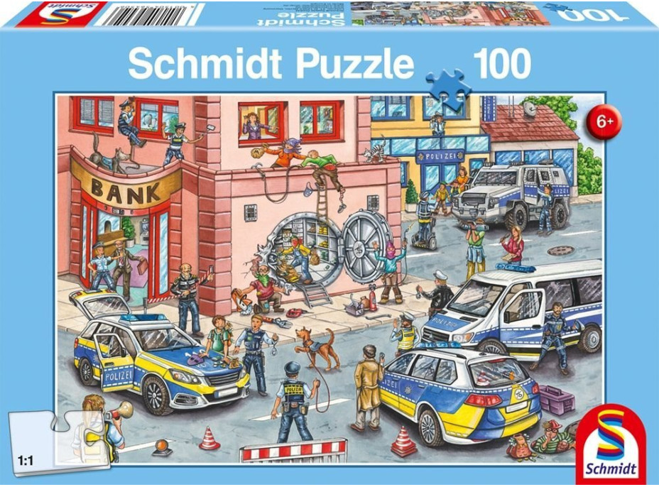 SCHMIDT Puzzle Polícia v akcii 100 dielikov