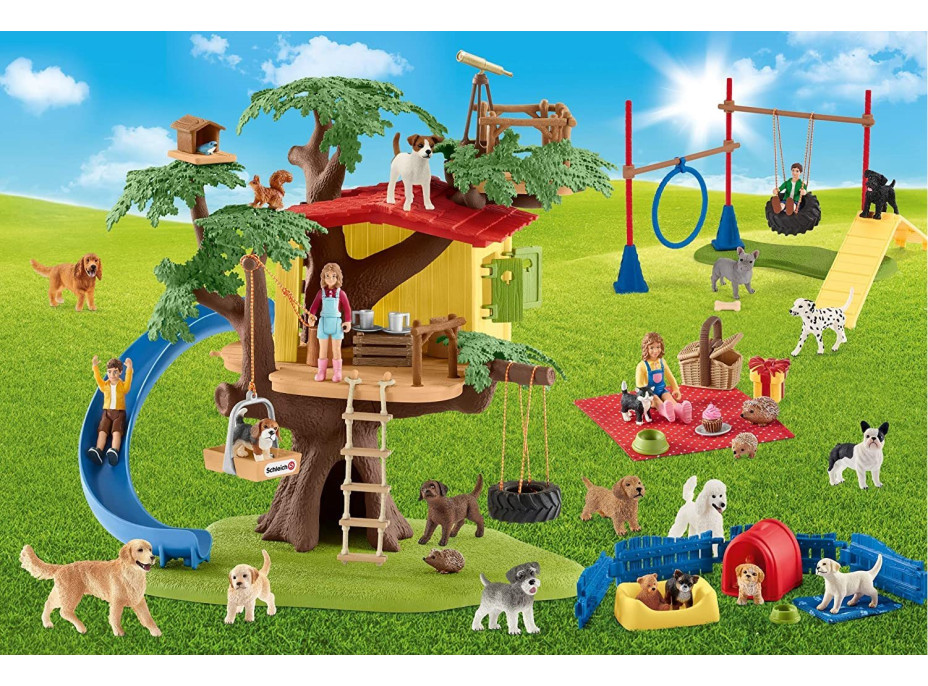 SCHMIDT Puzzle Schleich Šťastní psíci 40 dielikov + figúrka Schleich