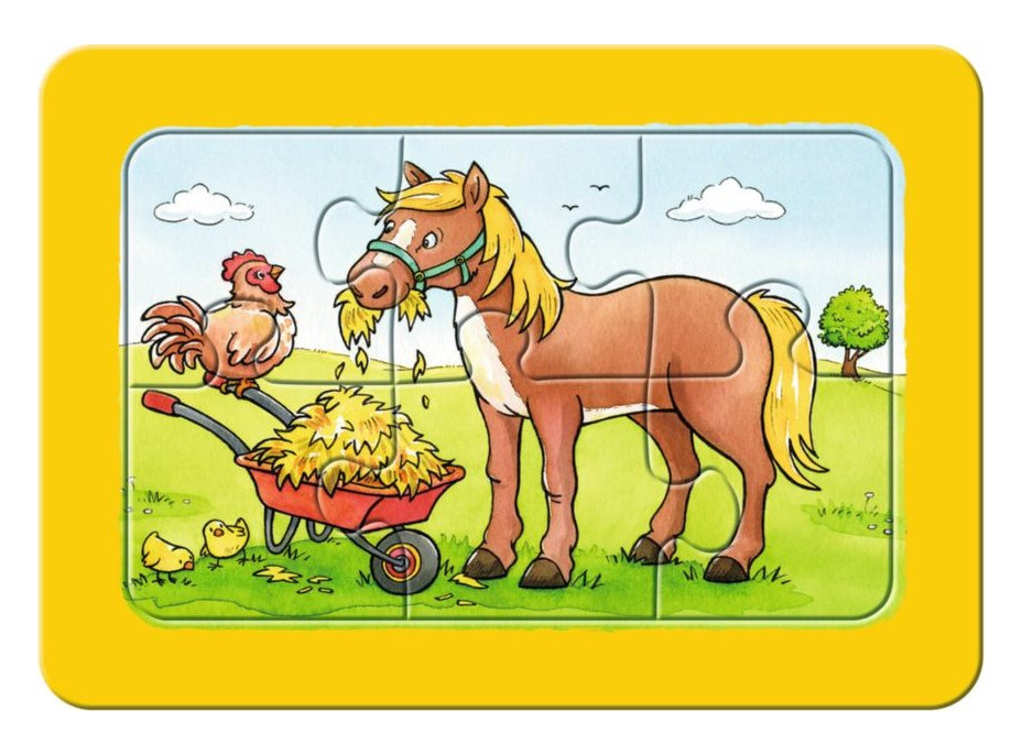 RAVENSBURGER Moje prvé puzzle Zvierací kamaráti 3x6 dielikov