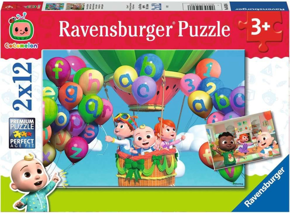 RAVENSBURGER Puzzle Cocomelon 2x12 dielikov