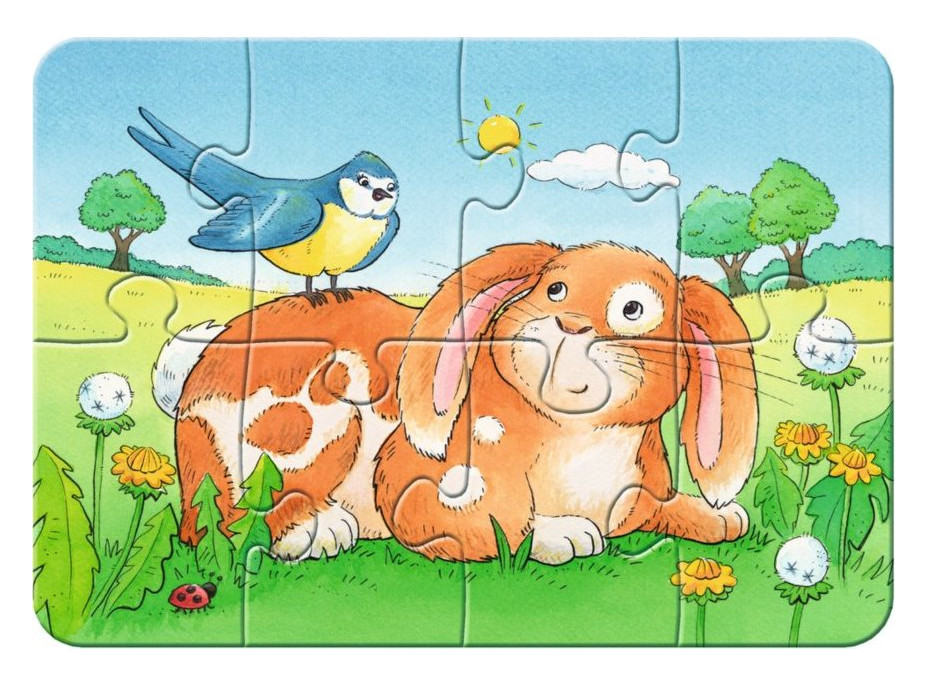 RAVENSBURGER Moje prvé puzzle Zvieratá 4v1 (2,4,6,8 dielikov)