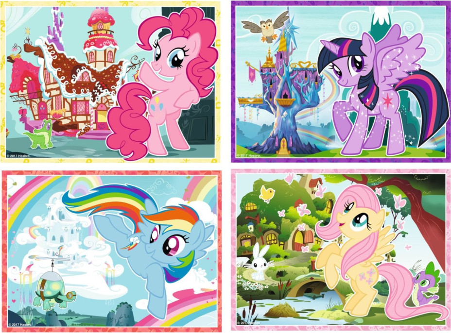 RAVENSBURGER Puzzle My Little pony 4v1 (12,16,20,24 dielikov)