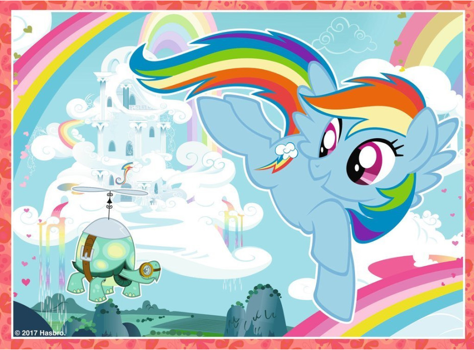 RAVENSBURGER Puzzle My Little pony 4v1 (12,16,20,24 dielikov)