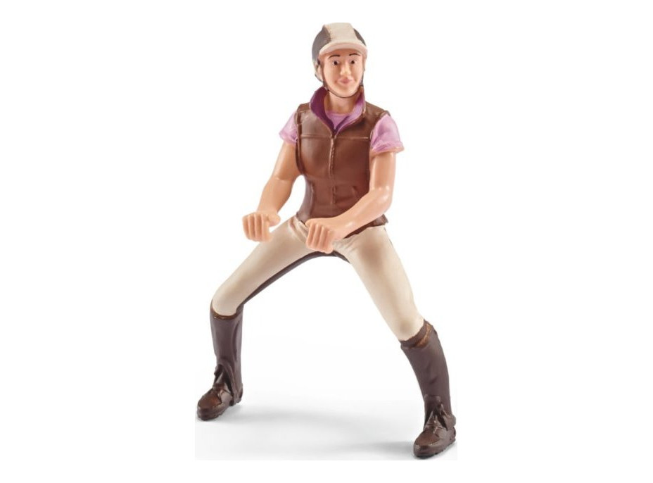 SCHLEICH Horse Club® 42162 Rekreačná jazdkyňa v ružovom triku