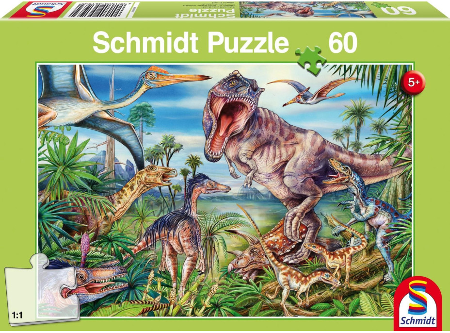 SCHMIDT Puzzle Medzi dinosaurami 60 dielikov