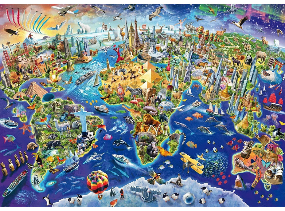 SCHMIDT Puzzle Objavuj svet 1000 dielikov