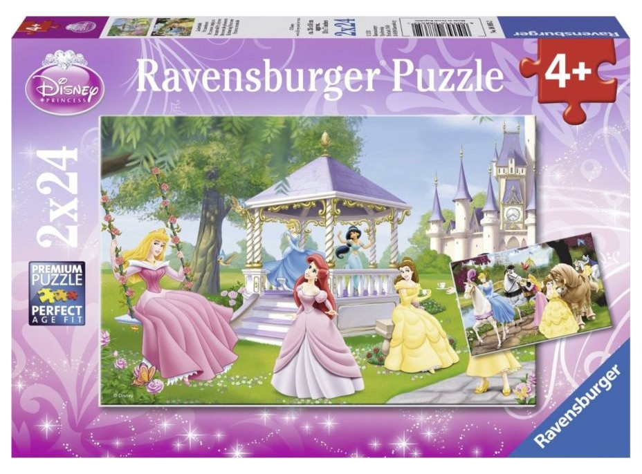 RAVENSBURGER Puzzle Očarujúce princezné 2x24 dielikov