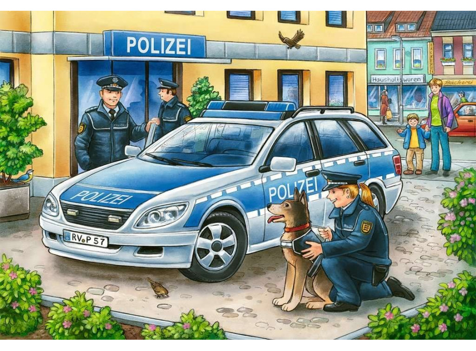 RAVENSBURGER Puzzle Polícia a hasiči 2x12 dielikov