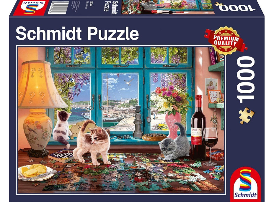 SCHMIDT Puzzle Stôl milovníka puzzle 1000 dielikov