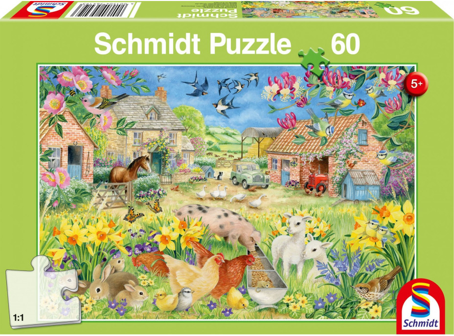 SCHMIDT Puzzle Môj malý statok 60 dielikov