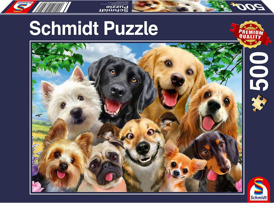 SCHMIDT Puzzle Psie selfie 500 dielikov