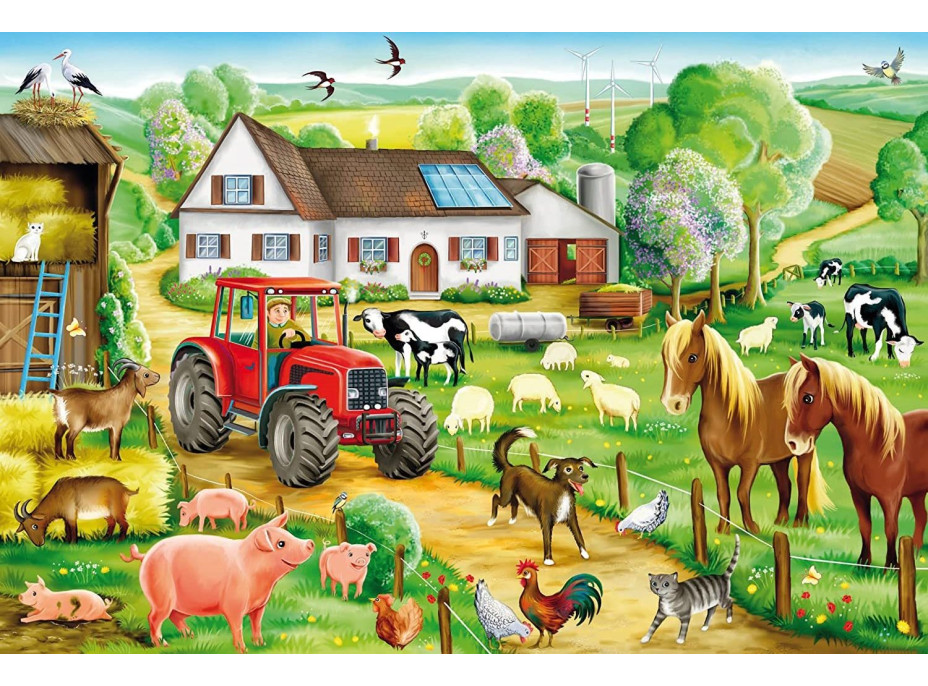 SCHMIDT Puzzle Na farme 100 dielikov