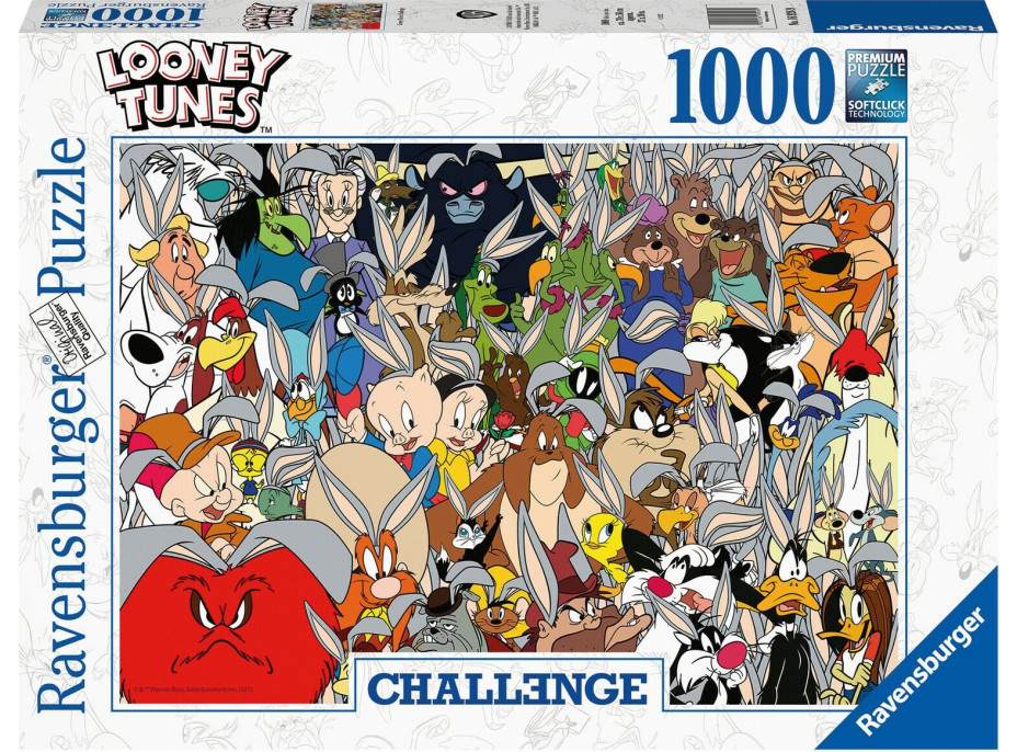 RAVENSBURGER Puzzle Challenge: Looney Tunes 1000 dielikov