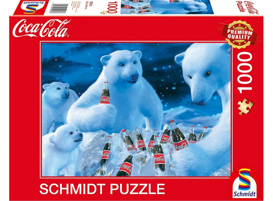 SCHMIDT Puzzle Coca Cola Ľadové medvede 1000 dielikov