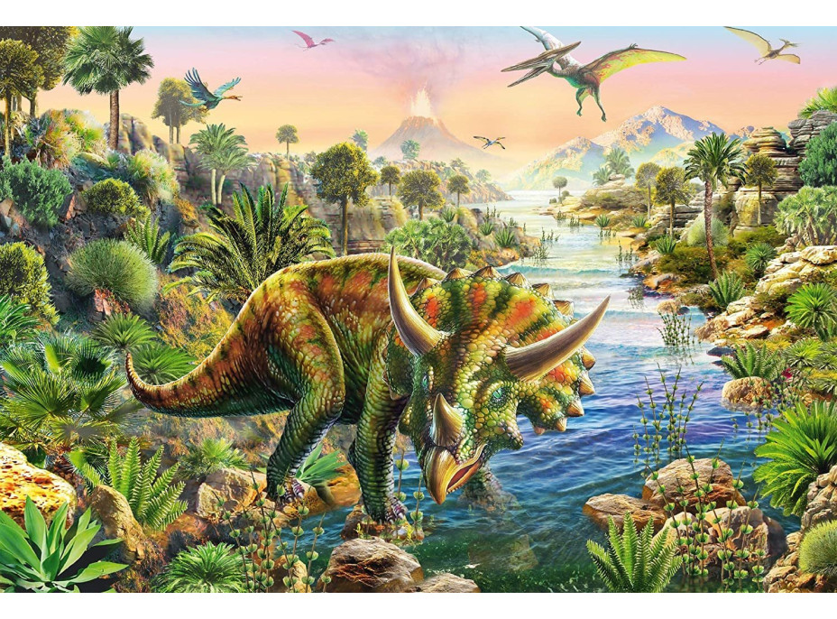 SCHMIDT Puzzle Dinosaurie dobrodružstvo 3x48 dielikov