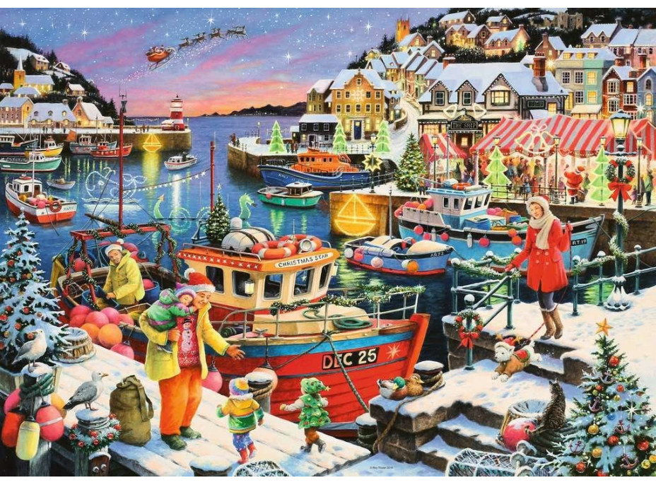 RAVENSBURGER Puzzle Na Vianoce doma 1000 dielikov