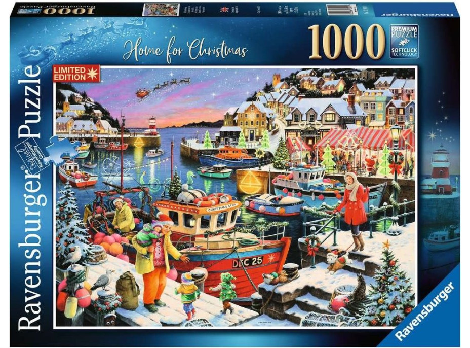 RAVENSBURGER Puzzle Na Vianoce doma 1000 dielikov