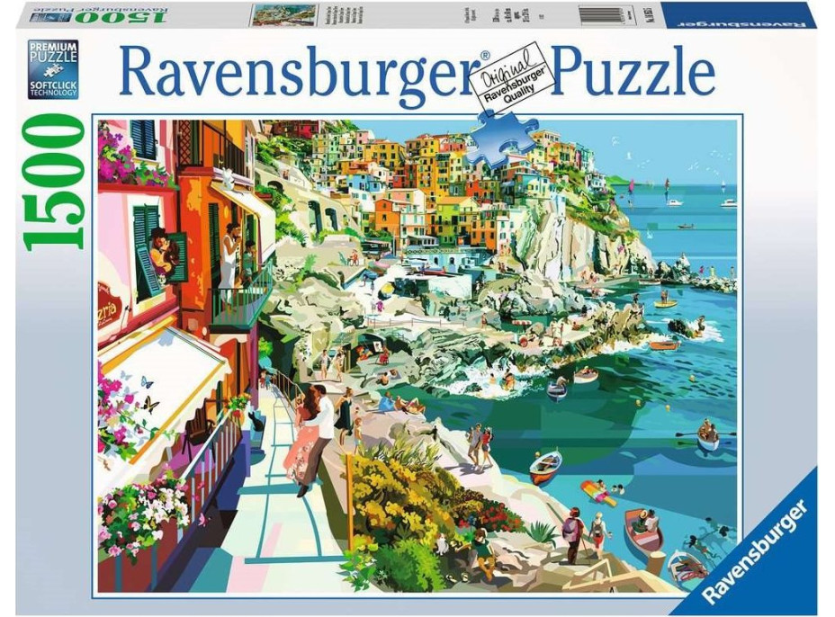 RAVENSBURGER Puzzle Romantika v Cinque Terre 1500 dielikov