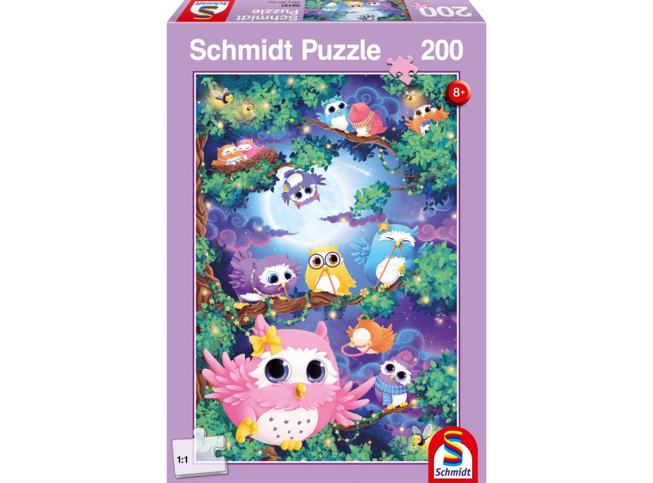 SCHMIDT Puzzle V sovom lese 200 dielikov