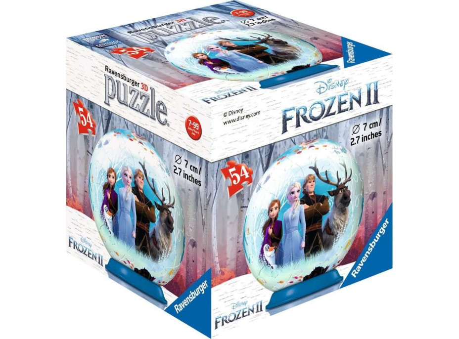 RAVENSBURGER Puzzleball Ľadové kráľovstvo 2: Priateľstvo 54 dielikov