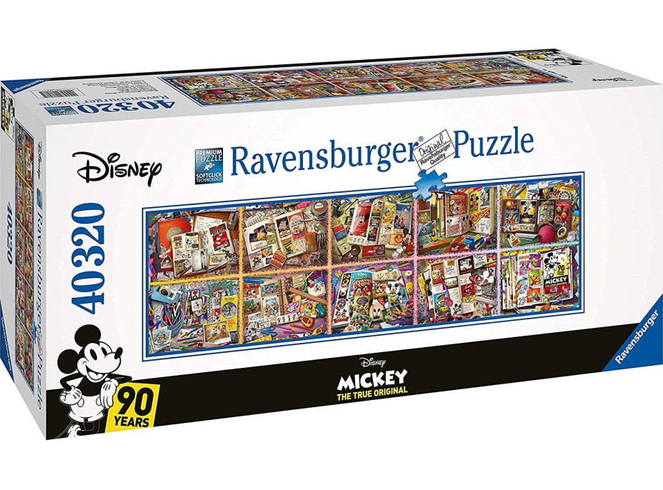 RAVENSBURGER Puzzle Mickey Mouse počas rokov 40320 dielikov