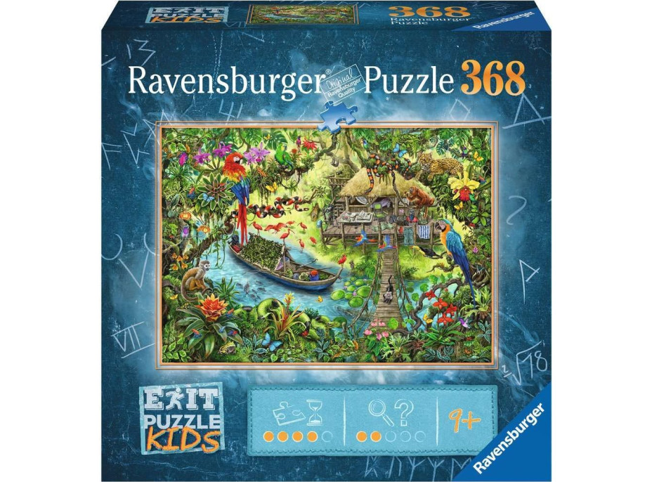 RAVENSBURGER Únikové EXIT puzzle Kids Expedícia do džungle 368 dielikov