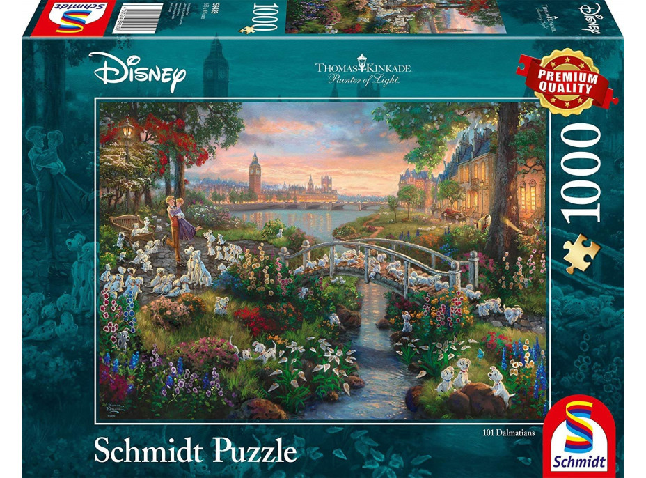 SCHMIDT Puzzle 101 Dalmatíncov 1000 dielikov