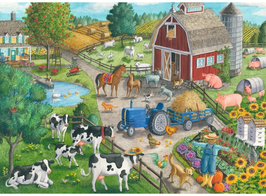 RAVENSBURGER Puzzle Doma na farme 60 dielikov