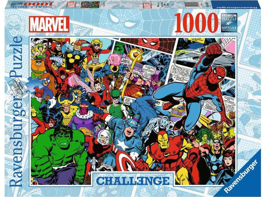 RAVENSBURGER Puzzle Challenge: Marvel 1000 dielikov