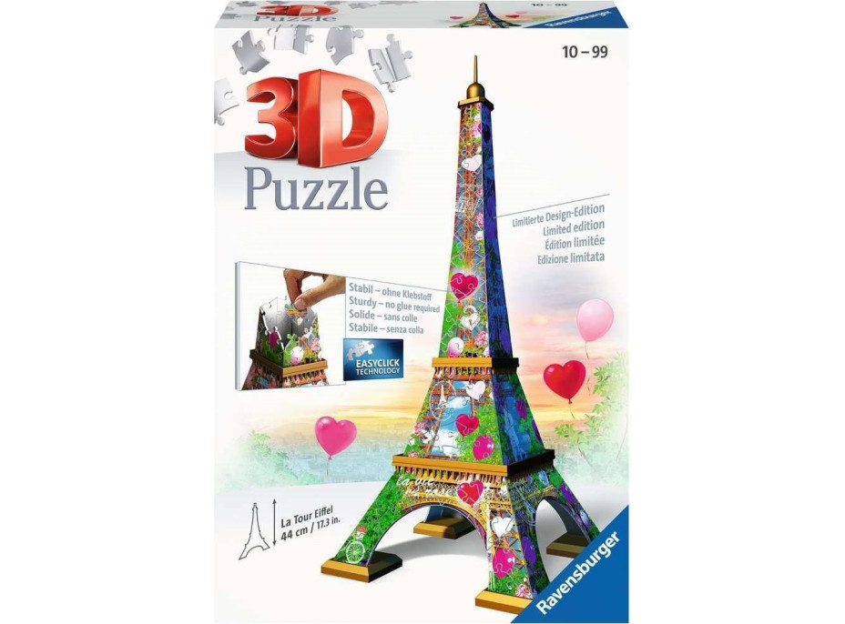 RAVENSBURGER 3D puzzle Eiffelova veža (Love Edition) 216 dielikov