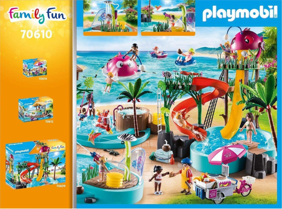 PLAYMOBIL® Family Fun 70610 Zábavný bazén s vodnou striekačkou