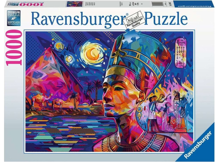 RAVENSBURGER Puzzle Nefertiti na Níle 1000 dielikov