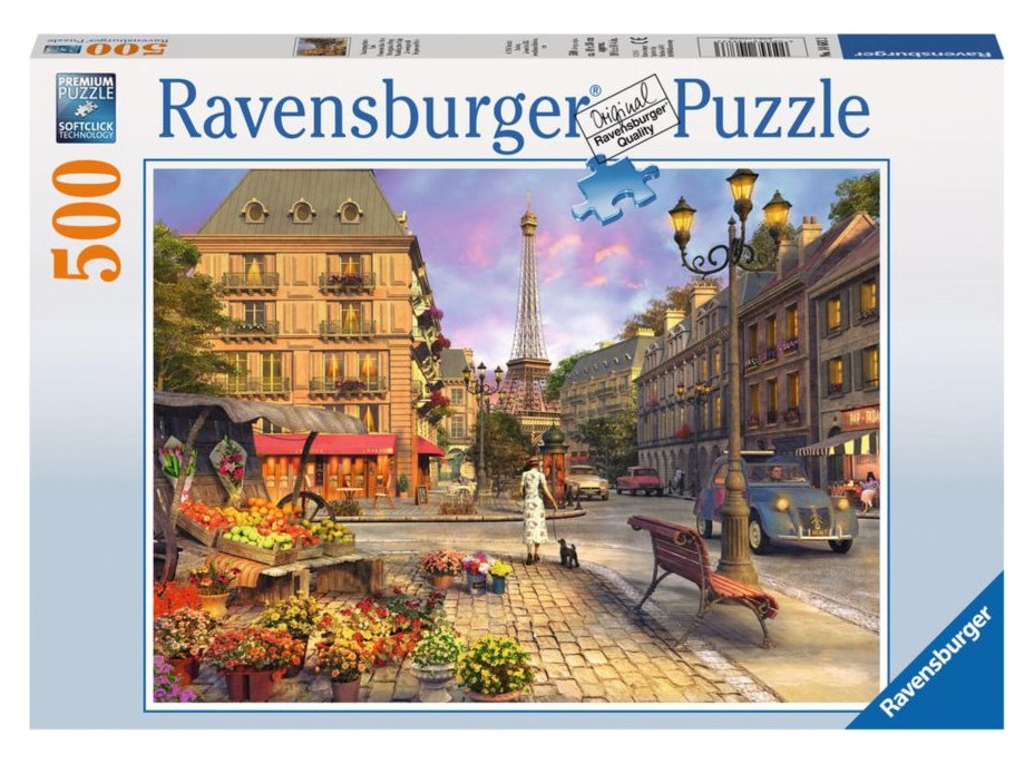 RAVENSBURGER Puzzle Večerná prechádzka 500 dielikov