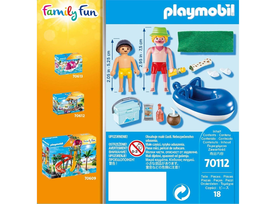 PLAYMOBIL® Family Fun 70112 Dovolenkár s plávacím kruhom