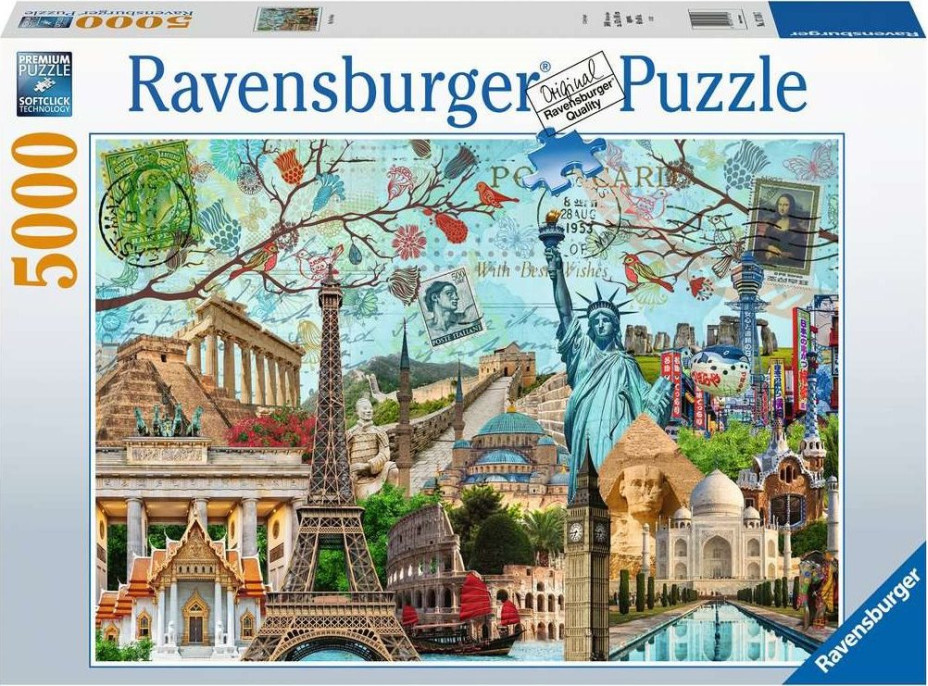 RAVENSBURGER Puzzle Veľkomesta - koláž 5000 dielikov