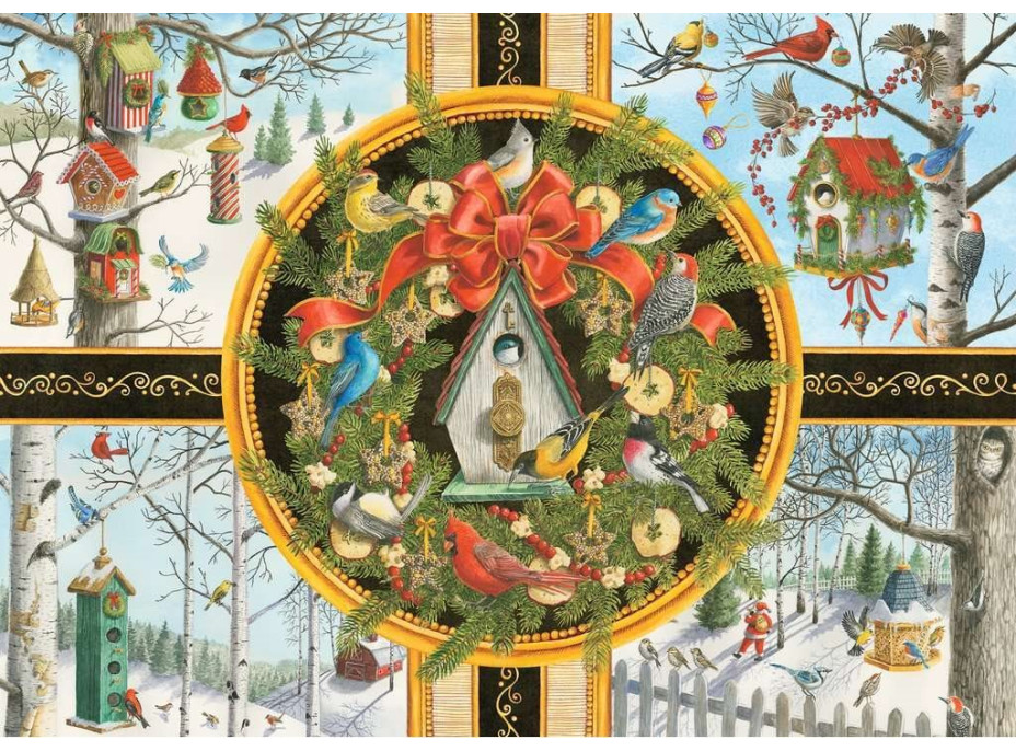 RAVENSBURGER Puzzle Vianočné spevavé vtáctvo XXL 500 dielikov