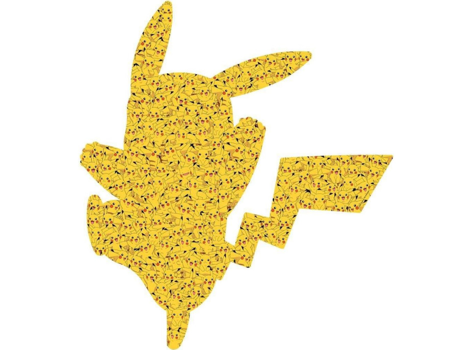 RAVENSBURGER Tvarové puzzle Pokémon Pikachu 727 dielikov