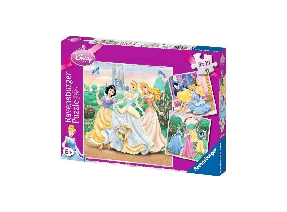 RAVENSBURGER Puzzle Disney princeznej: Sny 3x49 dielikov