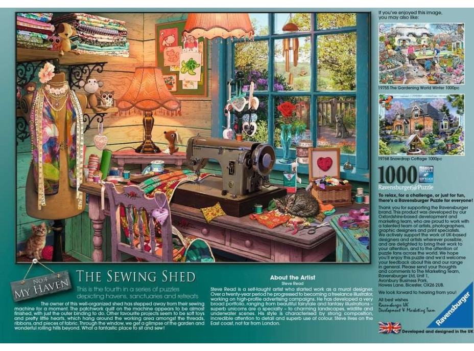 RAVENSBURGER Puzzle Šijací kútik 1000 dielikov