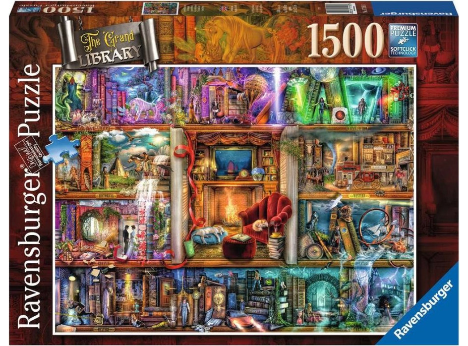 RAVENSBURGER Puzzle Veľká knižnica 1500 dielikov